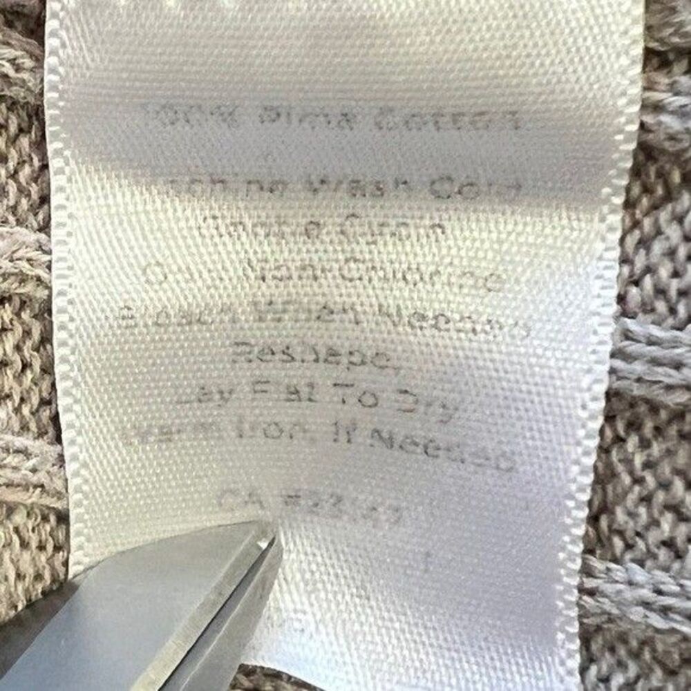Talbots Womens Brown 100% Pima Cotton Turtle Neck Sweater Size Large - Picture 5 of 5
